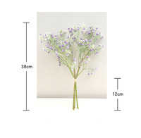 Bouquet de fleurs artificielles YM au toucher réel, gypsophile blanc, pour mariage, décoration de la maison, arrangement floral