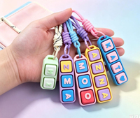 Printing logo Design Keyboard Keychain Keycap Relieve Stress Switches Key Chain Switch Keychain Diy Keyboard Button Keychain