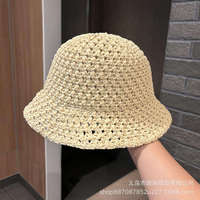 Sombrero de Pescador Plegable de Verano para Mujer, Estilo Coreano, Versátil, Estilizador de Rostro, Portátil, para Playa y Vacaciones