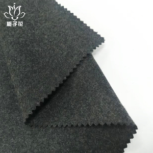 Chất lượng cao 50% Len 50% polyester 553gsm Melton len vải tối màu xám màn và chống tĩnh tính năng cho cô gái - Product Image 3