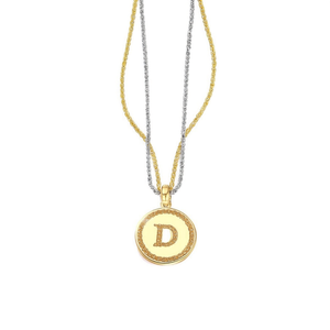 Collier avec pendentif lettre D de la marque Z, plaqué or, acier inoxydable, chaîne serpent, minimaliste, unisexe, bijoux de mode, cadeau - Product Image 1