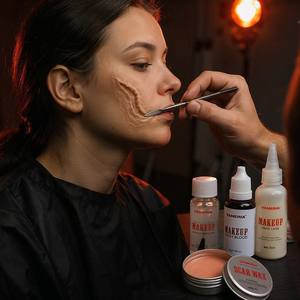 Kit de Maquillaje de Efectos Especiales Vaneria SFX, Látex Líquido, Sangre Pegajosa, Cera para Cicatrices, 11 Cápsulas de Colmillos de Vampiro, Profesional para <span class=keywords><strong>Halloween</strong></span>, OEM - Product Image 6