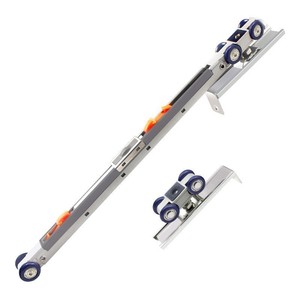 Rail de porte coulissante Kaishengxi avec rouleau tampon en alliage de zinc, silencieux, à roulement lisse, quincaillerie pour porte en verre ou en bois - Product Image 2