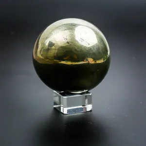 Bán Buôn Đá Pha Lê Tự Nhiên Balls Pyrite Sphere Thiền Khoáng Cầu
