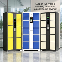 Boîte de livraison de colis intelligente en libre-service, style armoire, en métal, pour extérieur, avec écran tactile