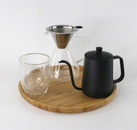 Vente en gros de haute qualité Tasses à café goutte à goutte à main Ensembles de pots Filtre Cafetière turque Ensemble de service de café
