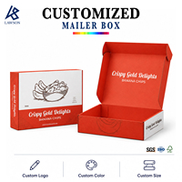 Boîte en carton ondulé personnalisée avec logo imprimé, laminée, pour expédition et emballage (vente en gros)