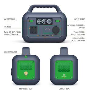 Solar-Powerstation mit Eigenem Logo für Wohnbereich und Camping, Tragbarer 300W 220V LiFePO4 Reiner Sinus-Wechselrichter, Notstrom-Generator - Product Image 2