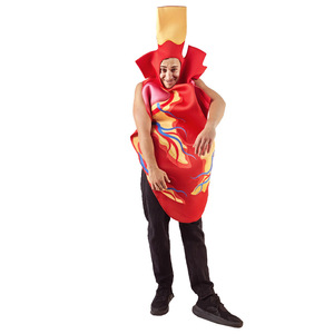 Disfraz de corazón para adultos, traje unisex para fiesta de Halloween, tela de poliéster - Product Image 3