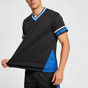 Camiseta de Fútbol Personalizada para Hombre, Diseño de Bloques de Color, Ropa Deportiva Transpirable para Entrenamiento, Impresión de Logotipo OEM ODM, para Correr - Product Image 1
