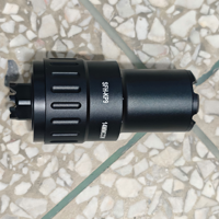 Supresor de Metal y Goma Zeninte AK para Accesorios de Rosca Inversa de 14 mm, Compatible con el Modelo de Juguete Renxiang AKA Rattlesnake DS74