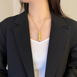 Auspicious Guanyin Buddha Tassel Necklace Zinc Alloy Women's Fashion Sweater Chain Gift Yiwu Origin - Product Image 2