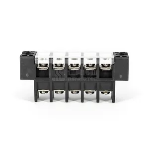 Panel Feed Through Terminal Block 4 Pin 100A 600V Barrier EV High Voltage DC Power Connector