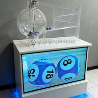 Machine de loterie Bingo à soufflerie d'air personnalisée en usine avec lumières LED pour centres de jeux événementiels, Keno et tirages de loterie Bingo
