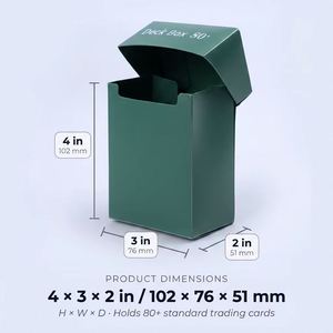 Boîte de rangement pour cartes à collectionner en PP avec logo personnalisé, capacité de 80 cartes, 3x2x4 pouces, étui de rangement à rabat pour cartes de jeu Pokemon TCG, vente en gros FX Factory - Product Image 6
