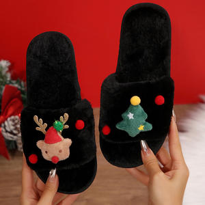 Nouvelles pantoufles en TPR, pantoufles de Noël, pantoufles en peluche, pantoufles pour femmes, pantoufles tendance, prix de gros - Product Image 6