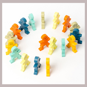 Tùy Chỉnh Montessori Đồ Chơi Cân Bằng Xếp Chồng Khối Câu Đố Bằng Gỗ Đồ Chơi Xây Dựng Khối Cho Trẻ Mới Biết Đi 1-3 Năm Cô Gái Chàng Trai Món Quà - Product Image 4