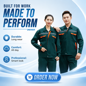 Ensemble uniforme <span class=keywords><strong>de</strong></span> travail printemps/automne pour hommes et femmes, vêtements <span class=keywords><strong>de</strong></span> travail réfléchissants à manches longues, résistants à l'usure, en polyester, pour atelier <span class=keywords><strong>de</strong></span> réparation automobile - Product Image 3