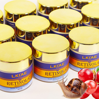 Crème de Jour Double Éclat Luxe 2 en 1 avec SPF50 et Crème de Nuit Hydratante au Rétinol, Collagène et Bave d'Escargot pour le Visage