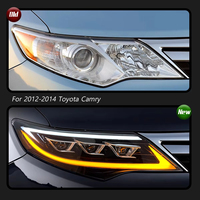 Pour Toyota Camry version américaine 2012-2014, mise à niveau des phares avant, accessoires de phares LED dynamiques à 3 lentilles de projecteur, phares automatiques