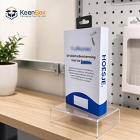 Boîte d'emballage personnalisée pour batterie externe en carton rigide avec espace pour câble et poignée de suspension