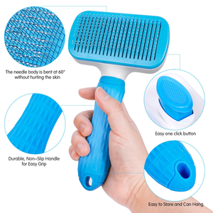 Brosse anti-poils pour chien, peigne de toilettage et d'entretien pour chat, pour chiens à poils longs, élimine les poils, brosse de nettoyage pour le bain, accessoires pour chiens - Product Image 2