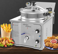 Nouvelle friteuse à pression électrique TRUWIN Chicken Express 220V en acier inoxydable, friteuse de table 16L, haute productivité, pour restaurant