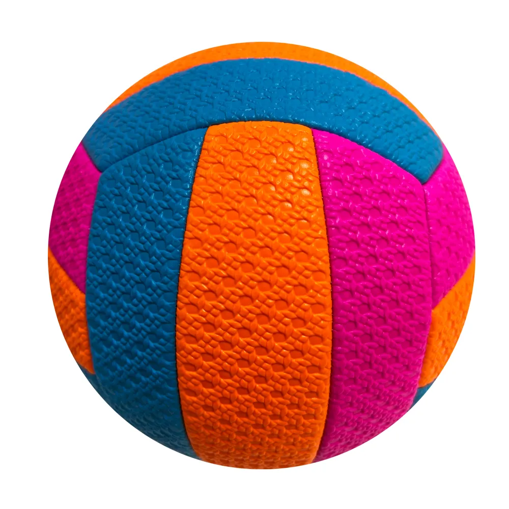 Voleibol laminado de couro PU PVC tamanho oficial personalizado OEM 5 para treinamento para adultos e amostra grátis de voleibol de praia