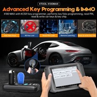Programador de Llaves XTOOL X100 MAX con KC501 para BENZ/BMW/VW, Herramienta de Diagnóstico Completo para Todas las Llaves Perdidas, Mapeo de Topología, Codificación de ECU