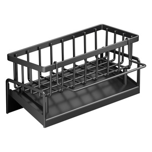 Kitchen Storage Rack Sink Drain Rack Multi Functional Dishwashing Sponge <b>Holder</b> Rectangle Shape Mesa Shelf - Product Image 2