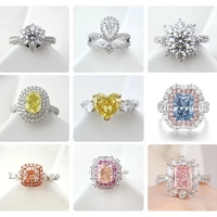 Bijoux de diamants colorés certifiés IGI cultivés en laboratoire avec des couleurs claires fantaisie bleu rose vert jaune-Diamants en vrac personnalisables