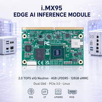 Module d'inférence IA Edge 2.0 TOPS EIQ Neutron NPU 4 Go LPDDR5 128 Go EMMC Double Gigabit PCIe 3.0 Système sur module I.MX95 SMARC
