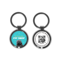 Kunden spezifischer QR-Code RFID Tier marken Katzen Hund Baby Identifizierung Tier verfolgung RFID Epoxy NFC Pet Tag