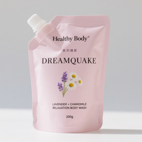 Pochette à bec de haute qualité avec capuchon pour crème corporelle recharge de lavage des mains shampooing feuille d'aluminium sac d'emballage anti-odeur