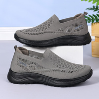 Chaussures de marche confortables et luxueuses, antidérapantes, respirantes, légères, en maille de coton, semelle extérieure en TPU, bout fermé, pour toutes les saisons