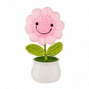 Toysrunner Poupée en laine tricotée amusante et originale, motif dessin animé, motif pomme de terre positive, motif concombre, jouet en peluche décoratif - Product Image 1