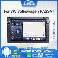 Autoradio Android 15 LELV pour VW Passat (écran 7 pouces) - GPS Android Auto Stéréo sans fil Écran tactile WiFi intégré Audio haute résolution