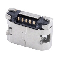 Conector Micro USB Tipo B de 5 Pines Hembra, de Cobre, para PCB SMT, Marca CHUANGQIN, Gran Suministro