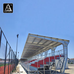 Football Playground Sports Anti UV Metal <strong>Grandstands</strong> with Roof Stadiums Events <strong>Grandstand</strong> Covered <strong>Grandstand</strong> Bleachers Seating - Product Image 2