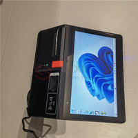 Máquina de cajero de 11,6 "Hardware Del Sistema Pos De Restaurante Window 10, Todo En un Solo Toque Con Impresora Para Minorista