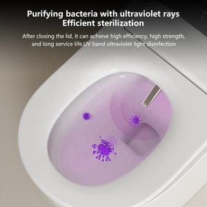Luxury Intelligent Smart Toilet With <b>Bidet</b> Bathroom Automatic Water Spray UV Electric WC Toilet - Product Image 4