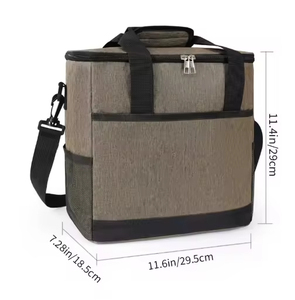 Aluminum Foil Insulated Lunch Bag Fashionable Office Worker's Picnic Cooler Bags Directly Exported by Manufacturer - Product Image 4