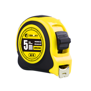 Ruban à mesurer rétractable SMMT de 5 mètres avec lame en acier au carbone, haute visibilité et verrouillage par bouton-poussoir, idéal pour l'intérieur (OEM/ODM) - Product Image 6