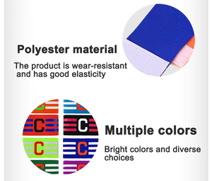 Fútbol Brazaletes de capitán Brazalete de capitán Tamaño especial personalizado Niños Juventud Capitán Banda - Product Image 3