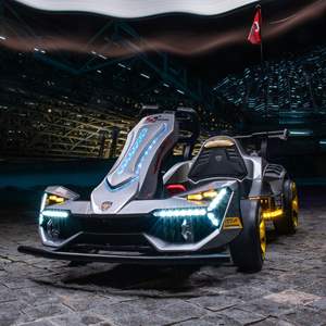 Go Kart Eléctrico Storkid para Niños y Adultos 2032, Auto de Derrape para Interiores y Exteriores con Bandera y Luces - Product Image 2