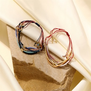 Fashion Bohemian Women's Stainless Steel Colorful Beaded Chain <b>Bracelet</b> - Product Image 3