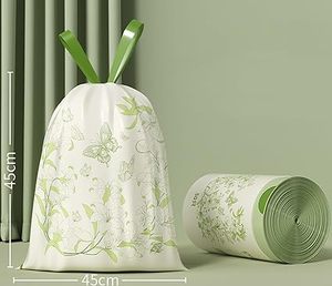 Huamaohengchun Drawstring Tear-Free Separated Plastic Can Liner for Bathroom Office Home Bedroom <b>Small</b> Garbage <b>Basket</b> Bags - Product Image 4