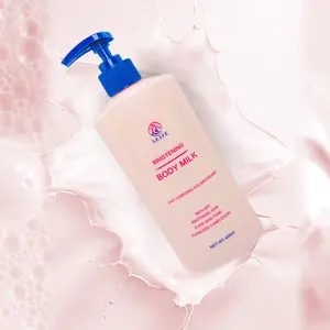 Logo personnalisé rose lotion blanchissante instantanée pour la peau éclaircissant diamant éclaircissant vitamine E Lotion coréenne pour le corps pour une peau éclatante