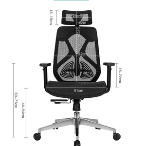 Wholesale Luxury Mesh Back <b>Office</b> Swivel <b>Chair</b> Modern Comfortable Executive Ergonomic <b>Office</b> <b>Chair</b> - Product Image 2