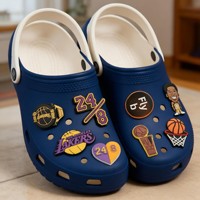Décorations de chaussures style basketball, breloques à boucle, numéros de joueurs, motifs sur le thème du basketball, ornements en PVC détachables